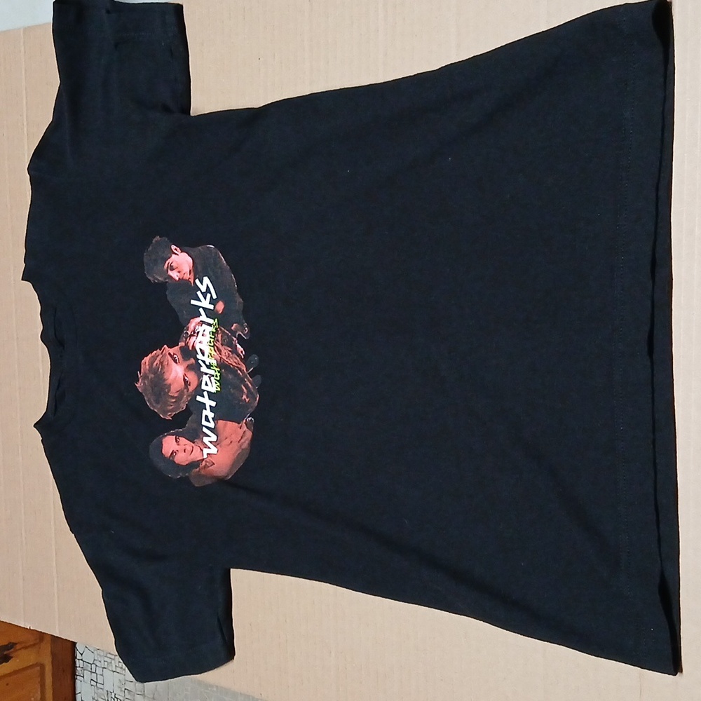 Waterparks Band Graphic Tee Black T-Shirt w/ Red Group Photo Official Size Small